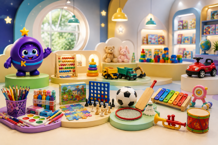 Colourful toys
